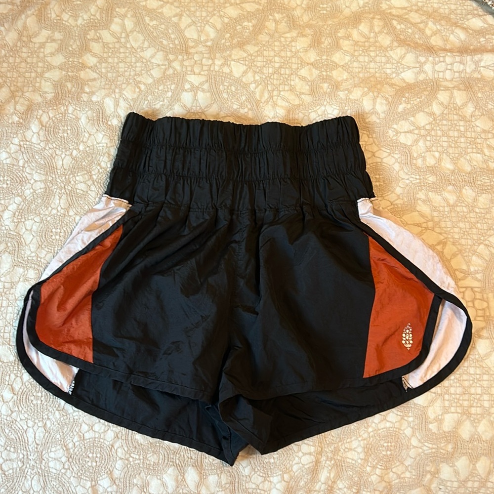 FP Movement by Free People Black and Orange Athletic Shorts